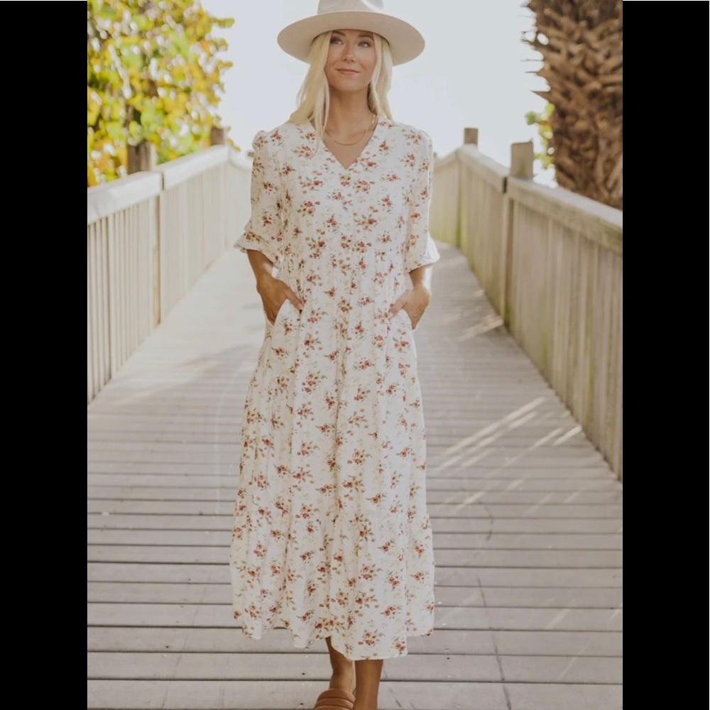 Spring Has Sprung Floral Maxi Dress ROOLEE XS
